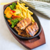 Chicken steak meal